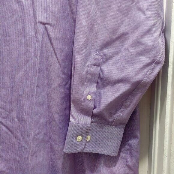 Joseph Abboud Long Sleeve Dress Shirt - Big/Tall - Lavender - 18.5 Neck - Picture 6 of 14
